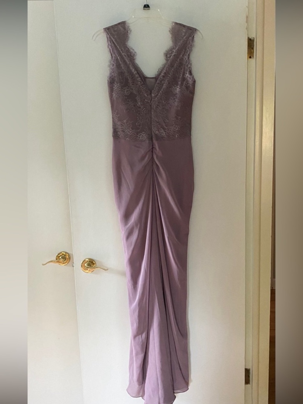 NWT BCBG Size 4 Vampire Diaries purple lace prom wedding dress ASO Elena Gilbert - Picture 9 of 11